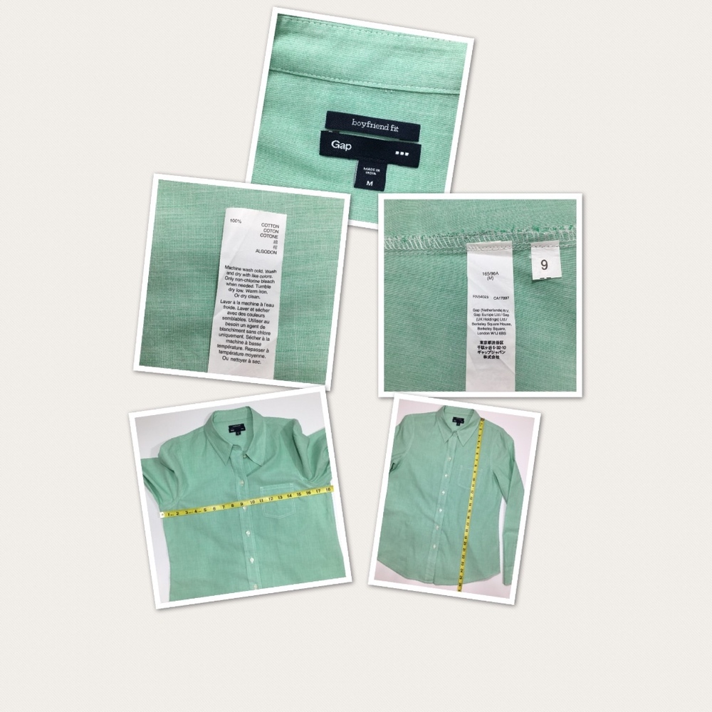 Gap Factory Boyfriend Fit Button Up Shirt - Picture 7 of 7